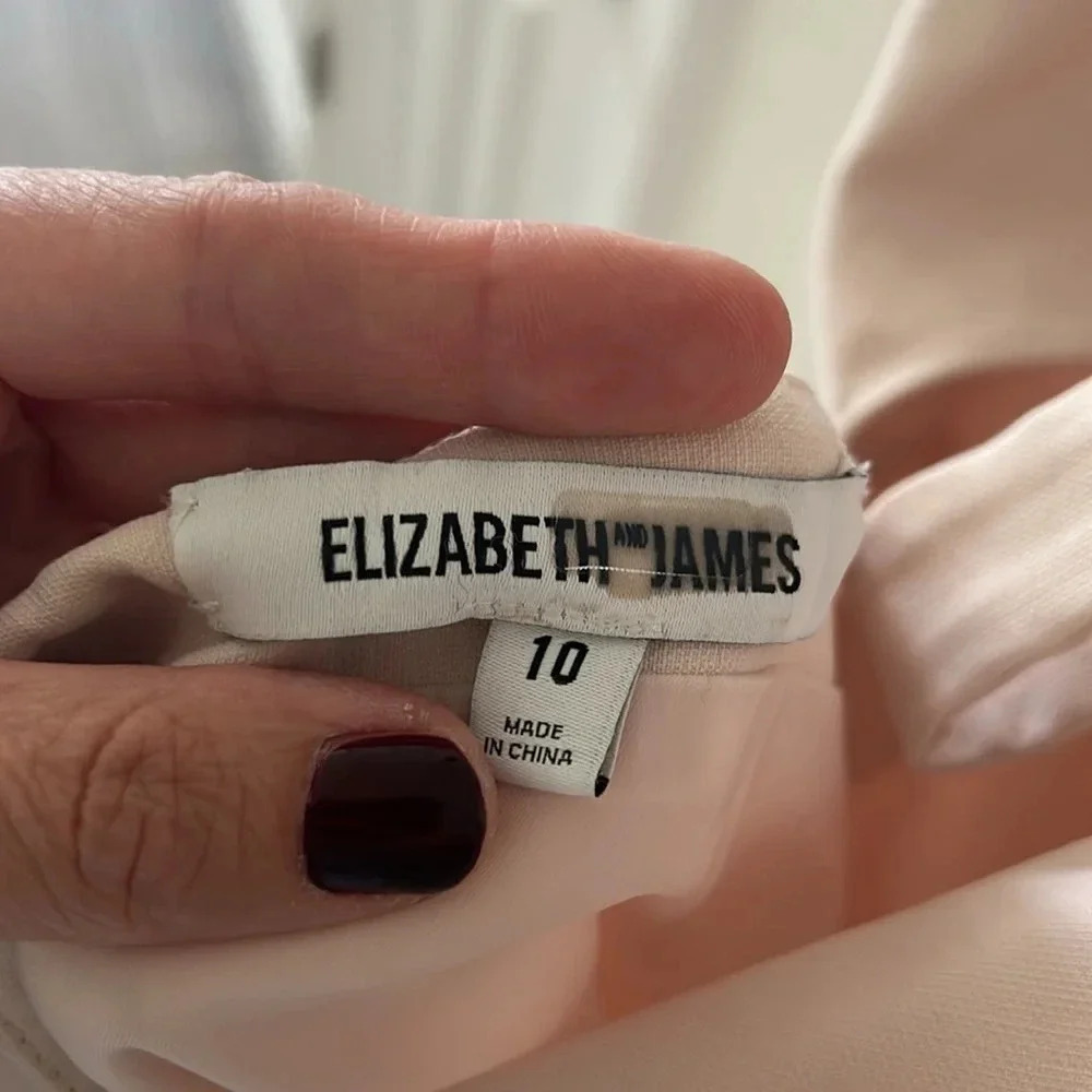 Elizabeth and James Blush tie back mini dress - Picture 8 of 11